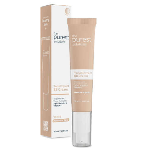 The Purest Solutions Lekeli Ciltler İçin Cilt Tonu Eşitleyici BB Krem SPF50+ 40 ml Orta-Koyu Ton - 8