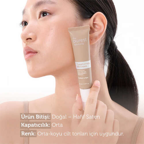 The Purest Solutions Lekeli Ciltler İçin Cilt Tonu Eşitleyici BB Krem SPF50+ 40 ml Orta-Koyu Ton - 10