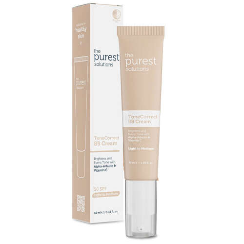 The Purest Solutions Lekeli Ciltler İçin Cilt Tonu Eşitleyici BB Krem SPF50+ 40 ml Light to Medium - The Purest Solutions