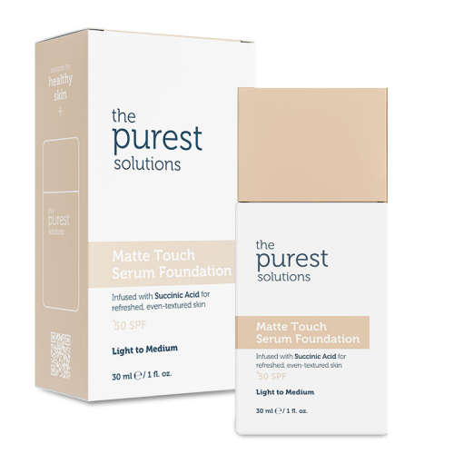The Purest Solutions Matte Touch Sebum Dengeleyici ve Matlaştırıcı Serum Fondöten SPF50+ 30 ml - Açık-Orta Ton - 1