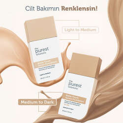The Purest Solutions Matte Touch Sebum Dengeleyici ve Matlaştırıcı Serum Fondöten SPF50+ 30 ml - Orta-Koyu Ton - 8