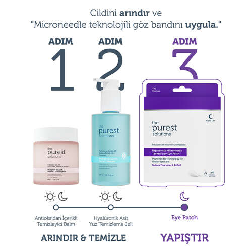 The Purest Solutions Microneedle Teknolojili Aydınlatıcı ve İnce Çizgi Karşıtı Göz Altı Bandı - 6