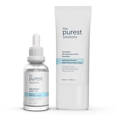 The Purest Solutions Tüm Ciltlerin Kullanımına Uygun Günlük Yoğun Nemlendirme Seti - The Purest Solutions
