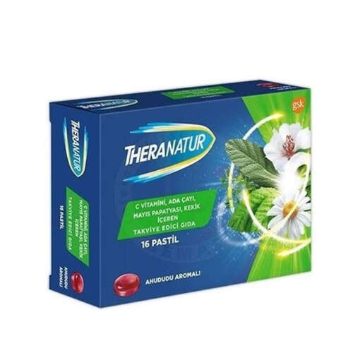 Theranatur Ahududu Aromalı Pastil 16 Adet - Theranatur