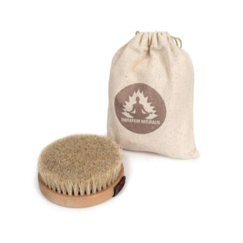 Therapium Naturalis Doğal Yuvarlak At Kılı Fırçası - Therapium Naturalis