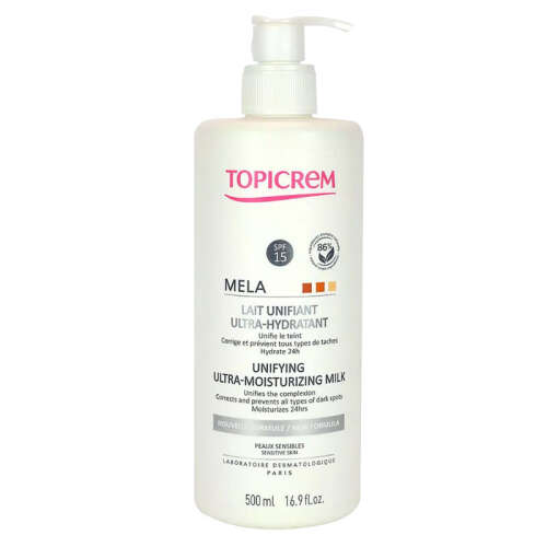 Topicrem Mela Aydınlatıcı ve Ultra Nemlendirici Vücut Sütü 500 ml - 1