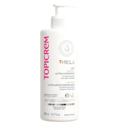 Topicrem Mela Aydınlatıcı ve Ultra Nemlendirici Vücut Sütü 500 ml - Topicrem