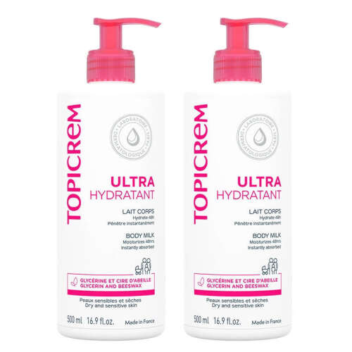 Topicrem Ultra Nemlendirici Vücut Sütü 2 x 500 ml - Topicrem