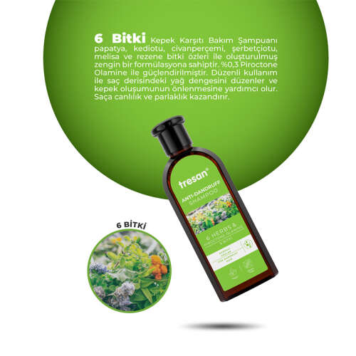 Tresan 6 Bitki Kepek Karşıtı Şampuan 300 ml - 4