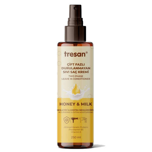 Tresan Bal ve Süt Çift Fazlı Durulanmayan Sıvı Saç Kremi 250 ml - Tresan