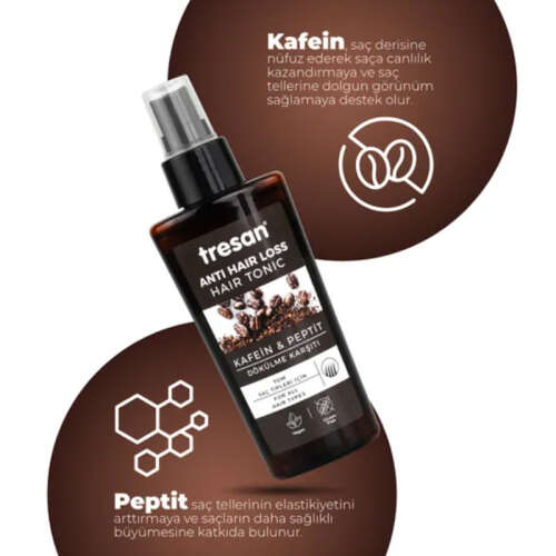Tresan Kafein & Peptit Dökülme Karşıtı Vegan Saç Toniği 125 ml - 4