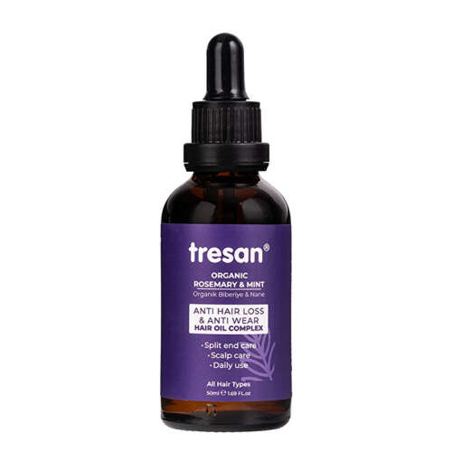 Tresan Organik Biberiye ve Nane Saç Bakım Yağı 50 ml - Tresan
