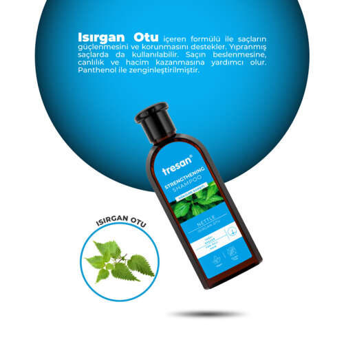 Tresan Yağlı Saçlar İçin Isırgan Otu Güçlendirici Bakım Şampuanı 300 ml - 4