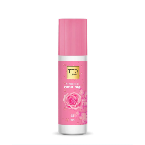 TTO Clinic Nemlendirici Gül Kokulu Vücut Yağı 200 ml - TTO