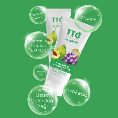 TTO El Kremi Avokado ve Üzüm Çekirdeği Yağı 50 ml - 3