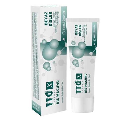 TTO X Beyazlatıcı Diş Macunu – Doğal Bitkisel Formül 75 ml - TTO