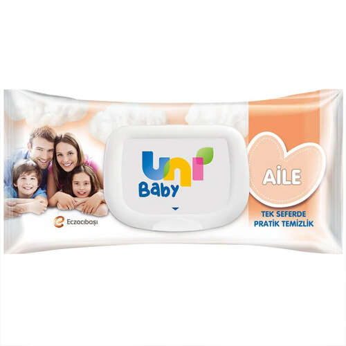 Uni Baby Aile Islak Havlu 90 Adet - Uni Baby