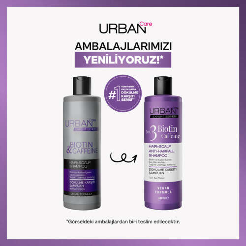 Urban Care Expert Series Biotin & Caffeine Dökülme Karşıtı Şampuan 350 ml - 3