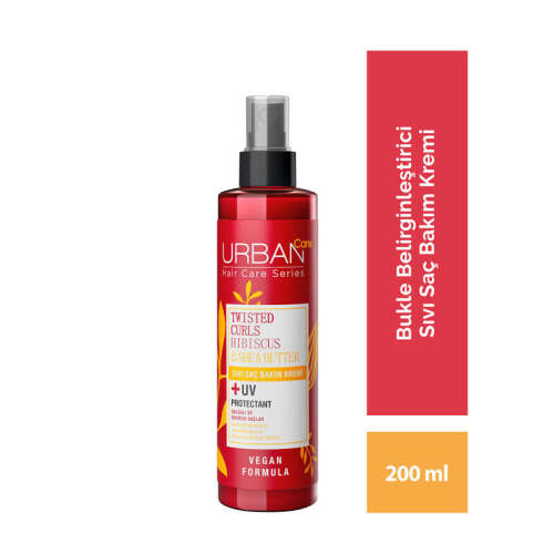 Urban Care Twisted Curls Hibiscus - Shea Butter Sıvı Saç Bakım Kremi 200 ml - 3