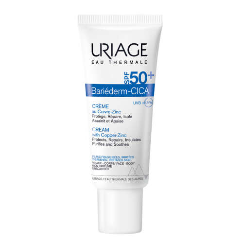 Uriage Bariederm SPF50+ Cilt Bariyeri Güçlendirici ve Yüksek Güneş Korumalı Cica Krem 40 ml - Uriage