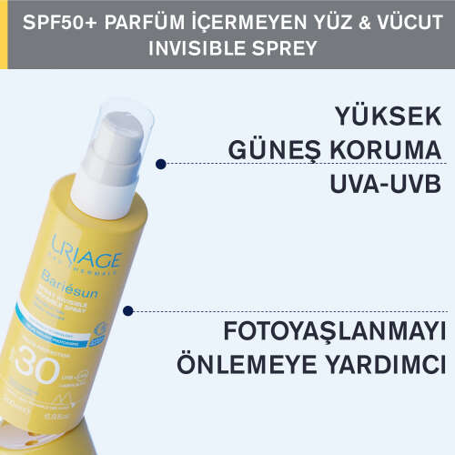 Uriage Uriage Bariesun SPF50+ Yüz ve Vücut için Güneş Koruyucu Sprey 200 ml - 2
