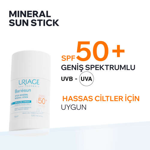 Uriage Bariesun SF50+ Yüksek Koruma Faktörlü Mineral Güneş Koruyucu Stick 18 g - 4