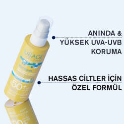 Uriage Bariesun SPF50+ Çocuklar İçin Yüz ve Vücut için Güneş Koruyucu Sprey 200 ml - 1