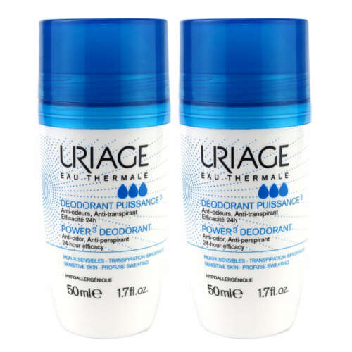 Uriage Power3 Deodorant 24h 50 ml x 2 Adet - 1