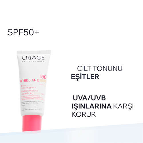 Uriage Roseliane SPF50+ Hassas Ciltler İçin Kızarıklık Karşıtı CC Krem Light 40 ml - 2