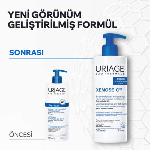 Uriage Xemose C8+ Çok Kuru Ciltler İçin Ferahlatıcı Balm 500 ml - 6