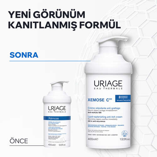 Uriage Xemose C8+ Çok Kuru Ciltler İçin Ferahlatıcı Krem 400 ml - 6