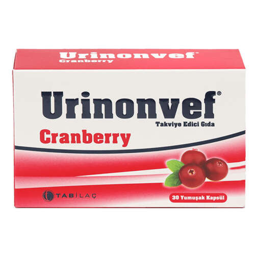 Urinonvef Cranberry 30 Kapsül - TAB İlaç Sanayi A.Ş