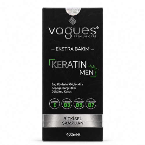 Vagues Keratin Men Şampuan 400 ml - Vagues