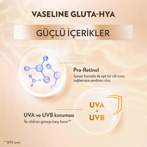 Vaseline Gluta-Hya Serum Etkili UV Losyon Leke Karşıtı ve Aydınlatıcı 200 ml - 6