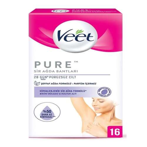 Veet Bikini Bölgesi ve Koltuk Altı 16 Adet Sir Ağda Bantı - Veet