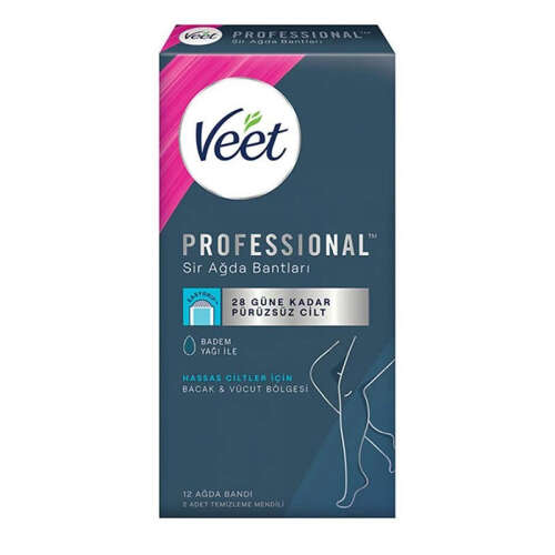 Veet EasyStrip Kullanıma Hazır Sir Ağda Bantları 12 adet - Veet
