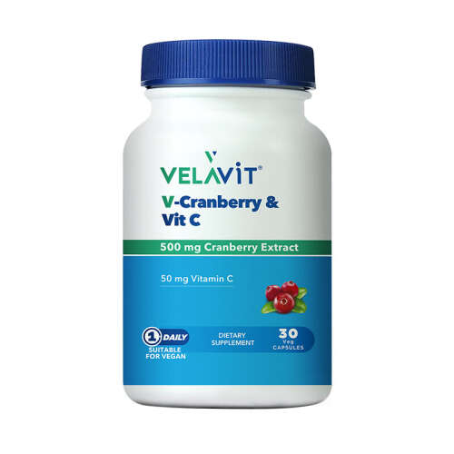 Velavit Turna Yemişi ve C Vitamini İçeren Takviye Edici Gıda 30 Kapsül - 1