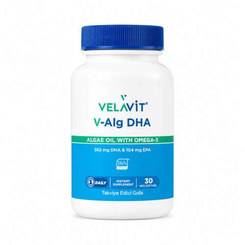 Velavit V-Alg DHA Takviye Edici Gıda 30 Kapsül - 1