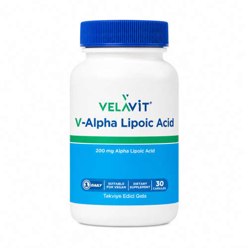 Velavit V-Alpha Lipoic Acid Takviye Edici Gıda 30 Kapsül - Velavit