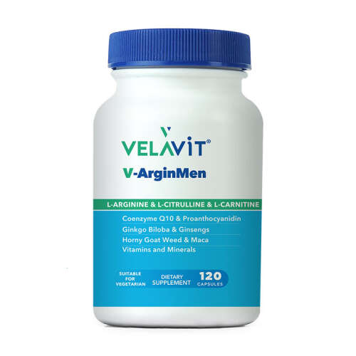 Velavit V-ArginMen Takviye Edici Gıda 120 Kapsül - 1