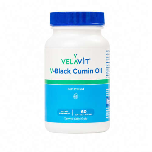 Velavit V-Black Cumin Oil Takviye Edici Gıda 60 Kapsül - Velavit