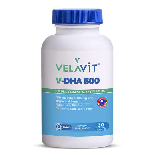 Velavit V-DHA 500 30 Yumuşak Jel Kapsül - 1
