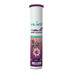 Velavit V-Effer D3 with L-Cysteine 20 Efervesan Tablet(Promosyon Ürünü) - 1