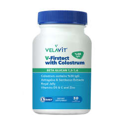 Velavit V-Firstect with Colostrum Takviye Edici Gıda 30 Kapsül - 2