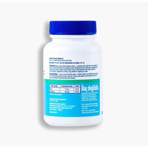 Velavit V-Iron & Vitamin C İçeren Takviye Edici Gıda 30 Tablet - 2
