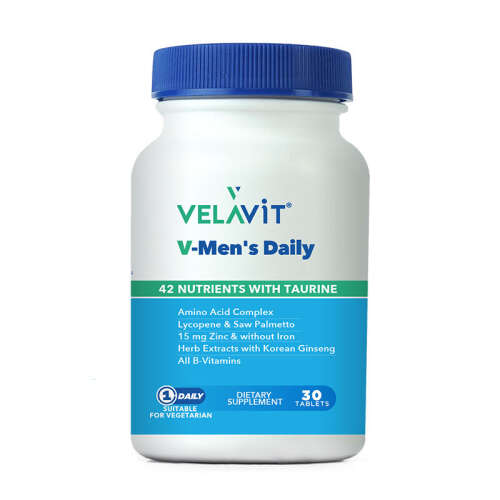 Velavit V-Mens Daily Takviye Edici Gıda 30 Tablet - 2
