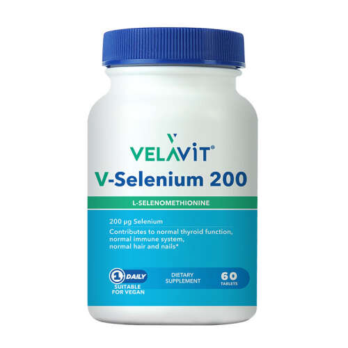 Velavit V-Selenium 200 Takviye Edici Gıda 60 Tablet - Velavit