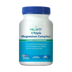 Velavit V-Triple Magnesium Complex Takviye Edici Gıda 60 Tablet - 1