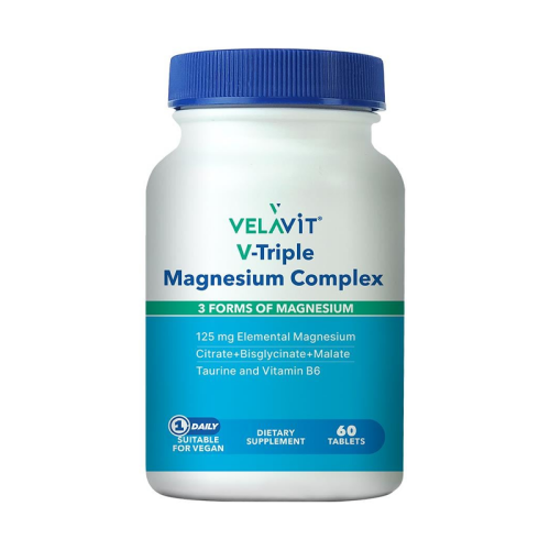 Velavit V-Triple Magnesium Complex Takviye Edici Gıda 60 Tablet - Velavit