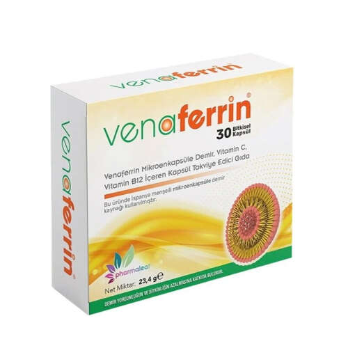 Venaferrin Takviye Edici Gıda 30 Kapsül - Pharmaleaf